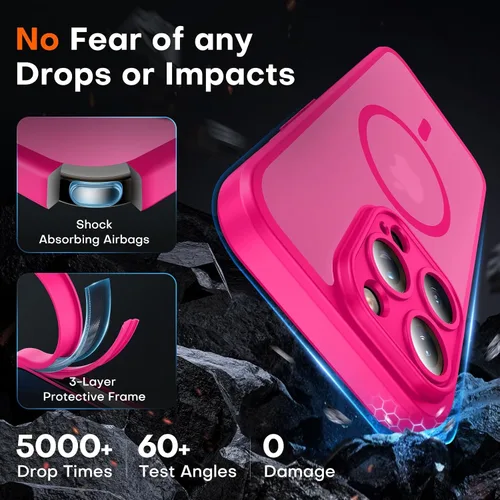 Miniatura 325 de TOCOL Funda para iPhone 11, compatible con Magsafe, protección completa de cámara, imanes integrados, protección contra caídas, funda translúcida