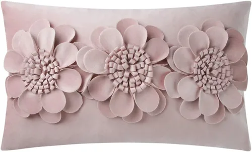 Miniatura 23 de JWH Funda de almohada decorativa con diseño de flores 3D, funda de almohada decorativa de girasol, cojín de terciopelo, funda de almohada floral
