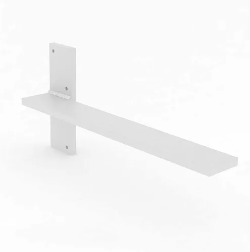 Miniatura 28 de Soporte de pared flotante para encimera, soportes de pared resistentes para crear bancos flotantes, escritorio, tocador, bar o repisa, acero