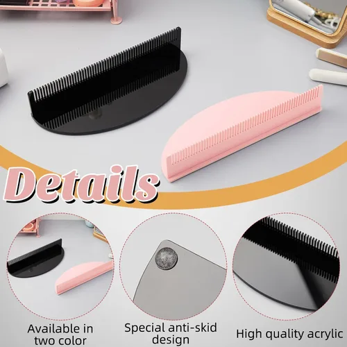 Miniatura 2 de Nuogo 2 Piezas Soporte para Extensiones de Cabello Soporte de Exhibición Organizador de Extensiones Acrílicas Ligero Portátil Almacenamiento Soporte