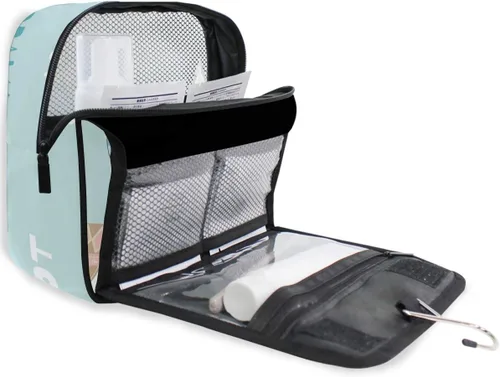 Miniatura 3 de senya Kit de neceser de viaje colgante, estuche de maquillaje, organizador de cosméticos para hombres y mujeres (Lama Alpaca Drama)