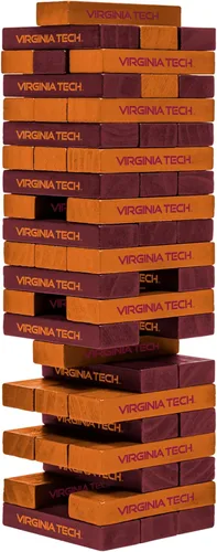 Miniatura 22 de Wild Sports NCAA Pro Football Tabletop Stackers Block Game for College Football Fan, Dorm Game, Tailgate