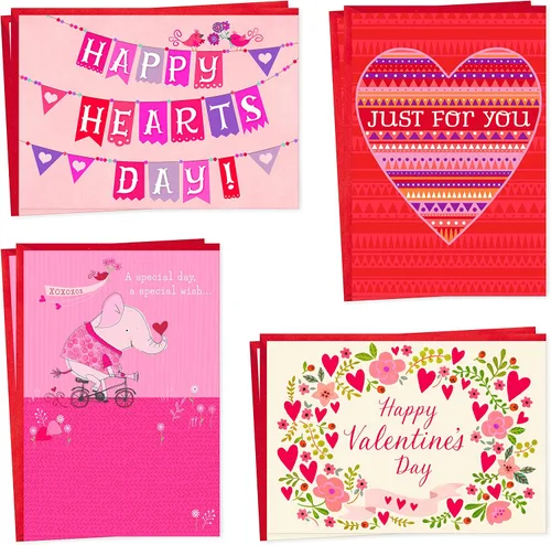 Miniatura 10 de Hallmark Vida - Surtido de tarjetas españolas para el día de San Valentín para niños, 8 tarjetas del día de San Valentín con sobres