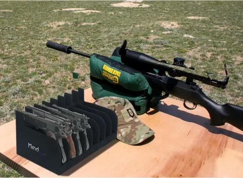 Miniatura 7 de Mind and Action - Soporte de pistola de espuma para accesorios de gabinete de pistola seguros para armas, solución de almacenamiento de armas