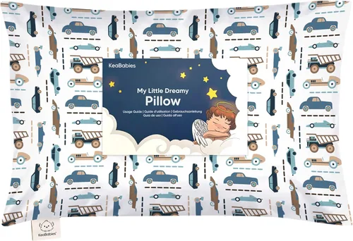 Miniatura 11 de KeaBabies - Almohada con funda para niños pequeños, almohada My Little Dreamy de 13 x 18 pulgadas (ABC Land)