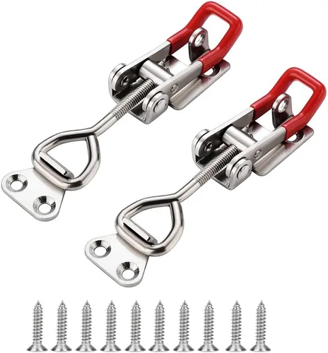 Miniatura 8 de E-TING Paquete de 6 abrazaderas de cierre ajustable para 4001 y 330 libras, capacidad de sujeción, 330.7 lbs, cierre de liberación rápida, 24