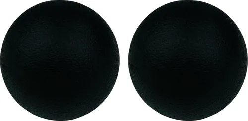 Pelota de masaje pequeña y dura, paquete de 2 unidades. Bolas de lacrosse para fascia, para punto de gatillo, tejido profundo, liberación Negro