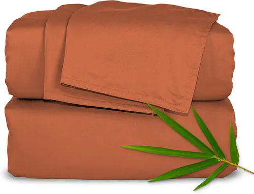 Miniatura 25 de Pure Bamboo Sábanas California King, Juego de Sábanas de Cama de Viscosa 100% Orgánica Genuina Derivada de Bambú, Suave y Refrescante, Doble Abedul
