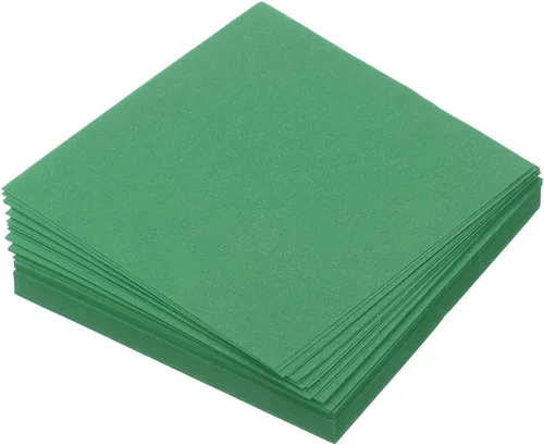 Miniatura 7 de MECCANIXITY 100 hojas de papel de origami de doble cara de 8 x 8 pulgadas (7.9 x 7.9 in), hoja cuadrada para proyectos de manualidades, Pasto verde