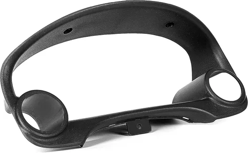 Miniatura 3 de HECASA Bisel de racimo compatible con Honda Civic 1996-2000, negro, calibre 2, bisel de racimo de doble calibre 2.047 in-2.362 in
