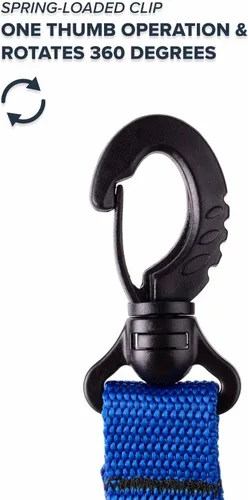Miniatura 4 de Rogue Endeavor® Clip de pescado, grande, construcción inoxidable, cordón de núcleo de acero de liberación rápida de 36 pulgadas, diseñado para pesca