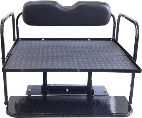 Miniatura 4 de Club Car DS (modelos 00.5-Up) Kit de asiento trasero abatible para carrito de golf con marco de acero