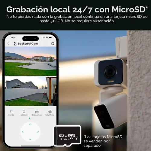 Miniatura 10 de WYZE Duo Cam Pan IP65 2K 360° Pan/Tilt Cámara de seguridad inteligente para el hogar con visión nocturna a color, compatible con Alexa y Google