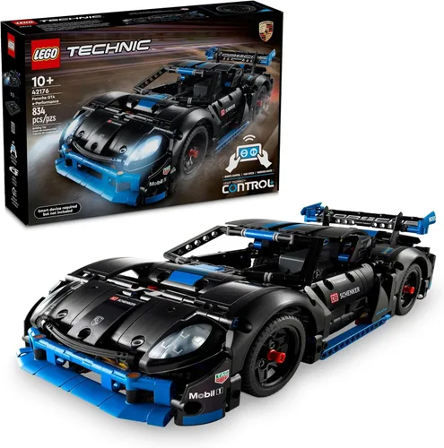 LEGO Technic Porsche GT4 e-Performance - Coche de carreras de juguete, auto a control remoto con detalles auténticos, modelo interactivo Porsche