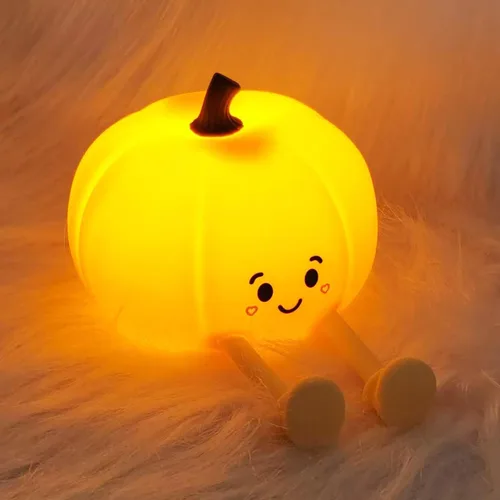 Miniatura 11 de Luz nocturna para niños, luz nocturna LED de silicona regulable recargable con 7 colores, lámpara de noche para guardería de bebé, lámpara táctil
