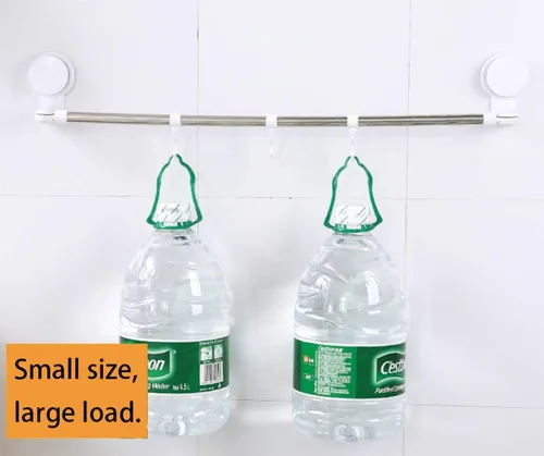 Miniatura 3 de Toallero retráctil multiusos de acero inoxidable, colgador de cocina, sin perforaciones, se puede instalar en la esquina, con 6 ganchos desmontables