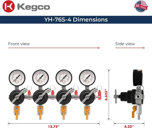 Miniatura 2 de Kegco Regulador secundario, calibre cuatro