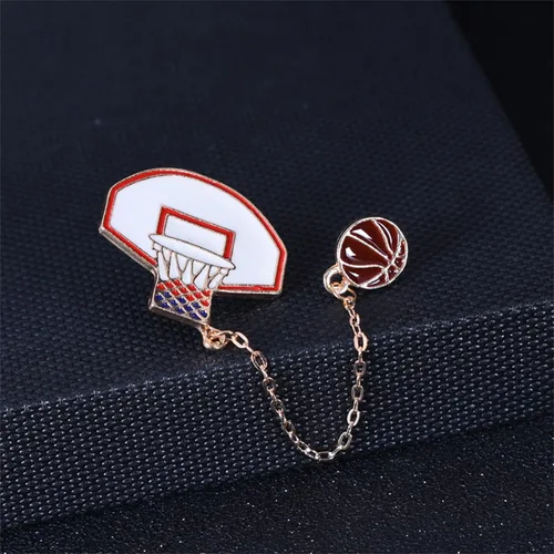 Miniatura 7 de Jewelry Making Pin Backs Frame Basketball Brooch Creative Design Brooch Funny Brooch Cartoon Badge Backing for