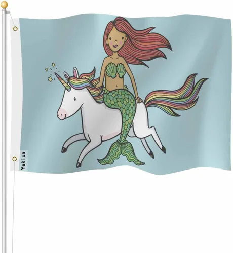 Miniatura 10 de Yekiua Bandera de huevos de Pascua 3 x 5 para exteriores, hierba verde, tulipanes, mariposas, mariquitas, banderas de doble cara, para todo