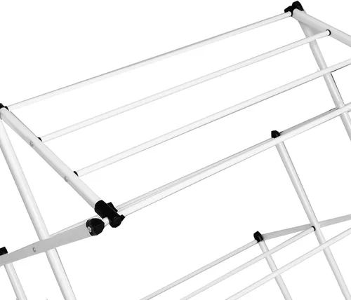 Miniatura 7 de Honey-Can-Do Large Folding Metal Clothes Drying Rack - 31" Wide Oversized Laundry Stand - 26 Ft Drying Capacity - Heavy Duty Portable Airer for
