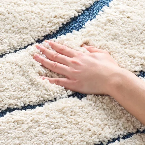 Miniatura 8 de SAFAVIEH Colección Florida Shag - Alfombra de acento de 2'3" x 4', color crema y beige, sin desprendimiento y de fácil cuidado, 1.2 pulgadas