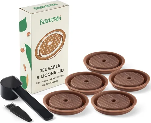 Miniatura 7 de Tapas de cápsula reutilizables Vertuo 3 piezas + cápsulas vacías Vertuo-80+150+230ml cada una 6 piezas compatibles con la máquina de café Vertuo