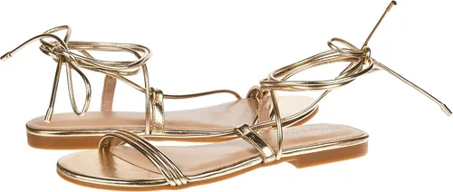 Miniatura 5 de The Drop Women's Samantha Flat Strappy Lace-up Sandal