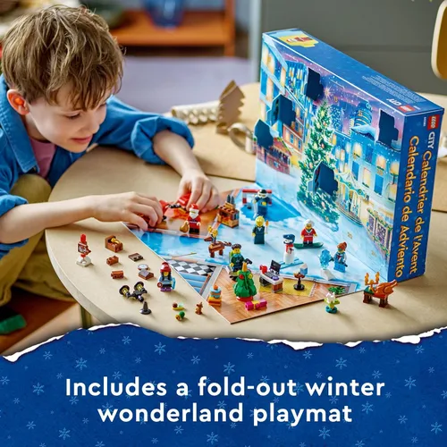 Miniatura 4 de Calendario de Adviento LEGO City 2023 60381 Cuenta regresiva de Navidad Conjunto de juego, idea de regalo para contar los días hasta la aventura