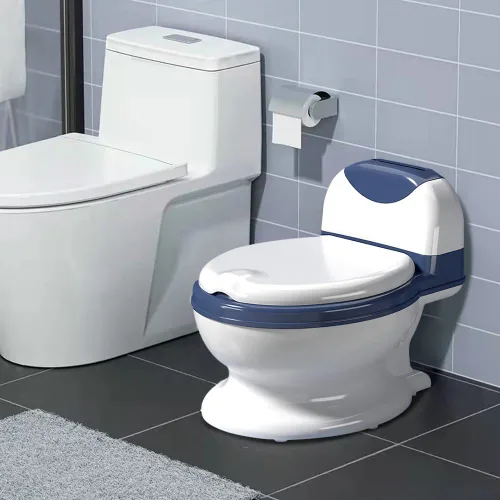 Miniatura 7 de Inodoro de entrenamiento para ir al baño, asiento de entrenamiento realista para ir al baño, silla de orinal para niños pequeños con asiento suave