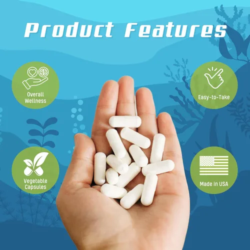 Miniatura 5 de Daily Health - Calcio de coral puro de Okinawa - Suplemento de grado marino con 72 oligominerales - 1475 mg, 270 cápsulas vegetales