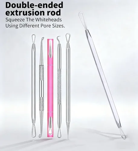Miniatura 7 de 22 Piezas Herramienta Extractora de Espinillas, Removedor de Puntos Negros, Acné y Comedones Kit Extractor