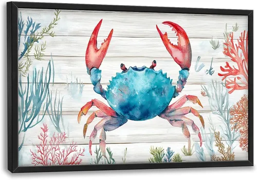 Miniatura 115 de Cuadros Grandes Enmarcados Arte de Pared para Sala de Estar, Lobos del Bosque Decoración de Pared de Gran Tamaño Lobo Animal Impresión en Lienzo