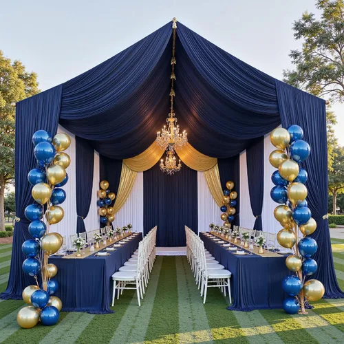 Miniatura 33 de 2 paneles de 5 pies de ancho x 20 pies de alto, cortinas de techo marrones para fiestas de boda – 20 pies extra largas de poliéster grueso sin