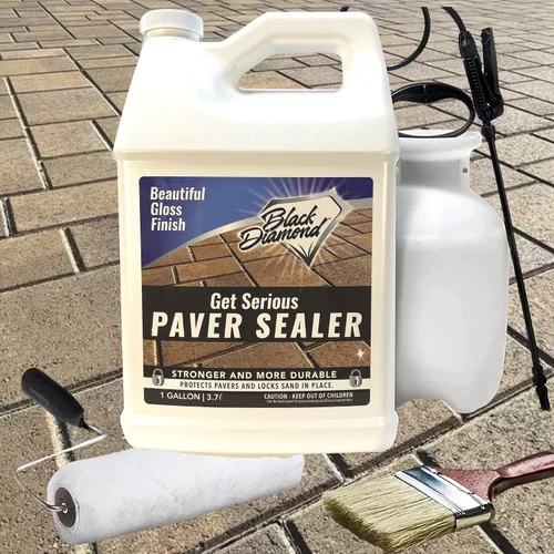 Miniatura 3 de GET SERIOUS Sellador para Adoquines Sellador para Adoquines de Concreto Súper Fuerte y Fijador de Arena Todo en Uno. Sellante de Aspecto Húmedo a