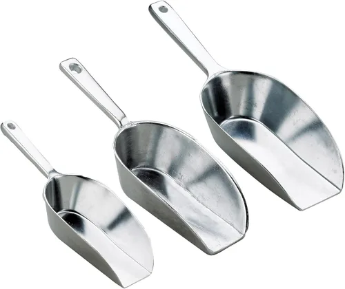 Miniatura 9 de HIC Kitchen Cuchara de fondo plano para alimentos, 8.75 pulgadas, 8.268 in, aluminio fundido anodizado de grado comercial