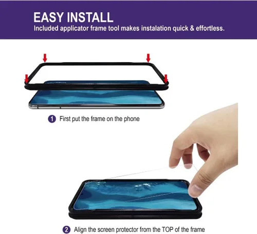 Miniatura 3 de [Compatible con huellas dactilares] [2 unidades] de vidrio templado para Google Pixel 6 protector de pantalla [2021], con [alineación] diseñado