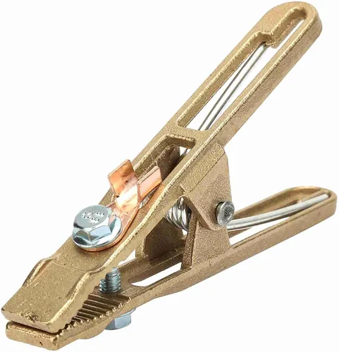 Miniatura 2 de Abrazadera de tierra de soldadura, abrazadera de tierra de soldadura de tierra en forma de A de latón 260A para máquina de soldadura (260A)