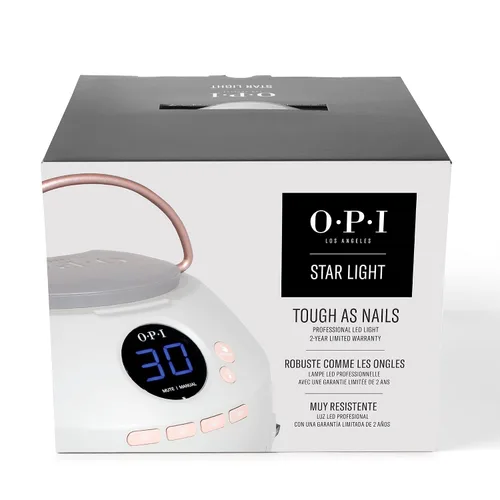 Miniatura 9 de OPI Lámpara de gel Star Light 3.0 Lámpara LED prémium para uñas de gel Resistente a caídas Curado uniforme Con placa de mano y cable