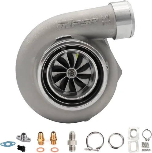 Pulsar Turbo PSR3582 GENII - Rueda compresor de doble rodamiento de bolas, Turbo Billet doble Vband 1.01 A/R+un adaptador Vband a T4