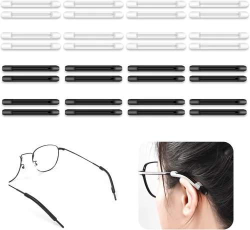 Miniatura 12 de SooGree 16 pares de agarres antideslizantes de silicona para las orejas, ganchos sujetadores de gafas para las orejas evitan que las gafas se