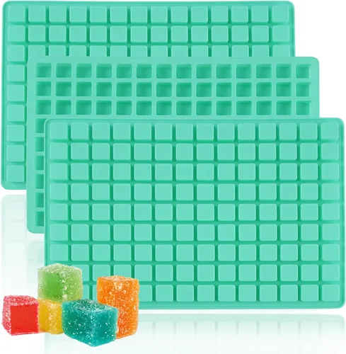 Miniatura 8 de Paquete de 2 moldes cuadrados de silicona para chocolate, moldes de silicona para caramelo de 40 cavidades para chocolate, cubitos de hielo