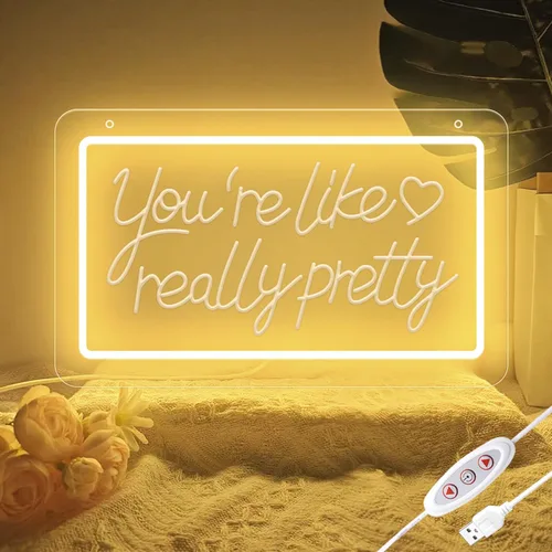 Miniatura 8 de Letrero de neón LED de feliz cumpleaños de 11.8 x 8.3 pulgadas, luz de neón regulable blanca cálida, decoración de pared alimentada por USB