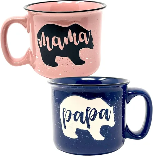 Miniatura 10 de Taza de café de cerámica Mama Bear para mamá, esposa, mujeres – Taza de cerámica coral única – Regalos divertidos para ella en el Día de la Madre