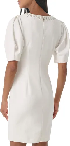 Miniatura 4 de Karl Lagerfeld Paris Vestido de manga abombada adornado para mujer