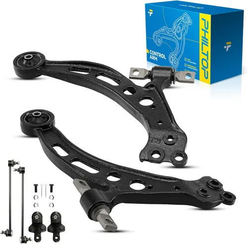 Miniatura 224 de PHILTOP Kit de suspensión delantera de 10 piezas, brazos de control inferiores con juntas de bola, eslabones de extremo de barra estabilizadora