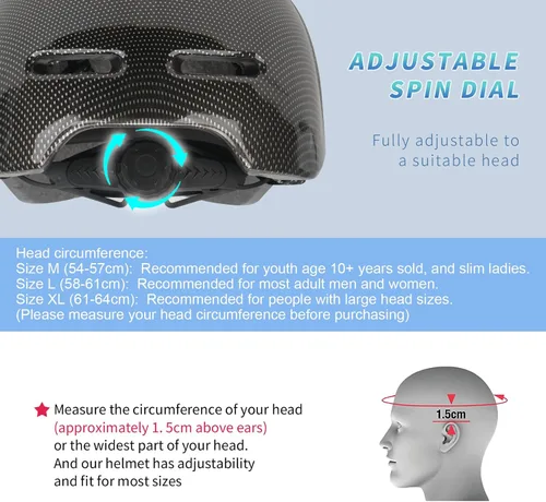 Miniatura 2 de Casco de Bicicleta para Adultos para Hombres - Mujeres Casco de Bicicleta Certificado Cómodo Ligero Ajustable Estilo Gorra de Béisbol Casco