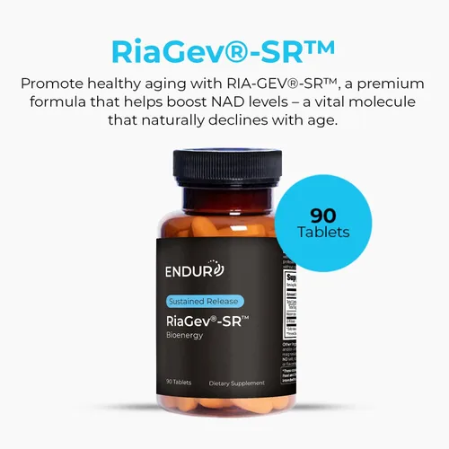 Miniatura 2 de ENDUR-RIAGEV - Ribosa + B3 - SR (liberación sostenida) 600 mg - ribósido (NR) - NAD+ Booster, niacinamida y ribosa para energía celular y apoyo al