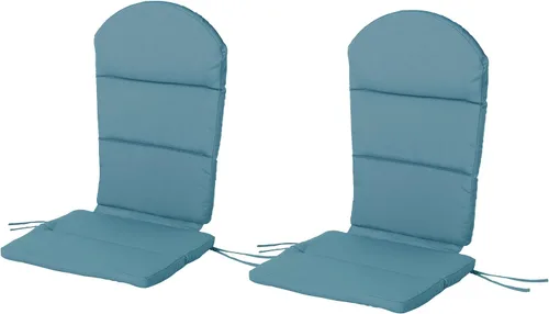Christopher Knight Home Terry - Cojines para sillas Adirondack resistentes al agua (juego de 2), verde azulado oscuro, 2 unidades (paquete de 1)