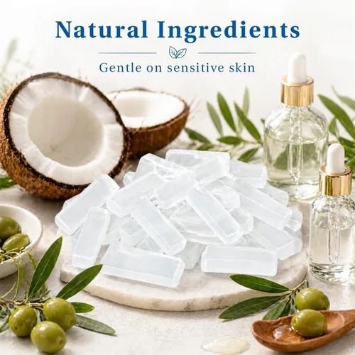 Miniatura 2 de MAQIHAN Base de Jabón Natural 14.8oz - Base de Glicerina Transparente para Hacer Jabón, Derretir y Verter, Orgánica, Aditivos Espumosos, Inodoros