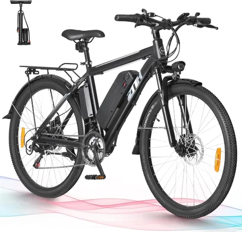 Miniatura 10 de ZNH Bicicleta eléctrica para adultos, bicicleta de montaña eléctrica de 26 pulgadas, motor sin escobillas de 1000 W, 23+MPH y batería extraíble